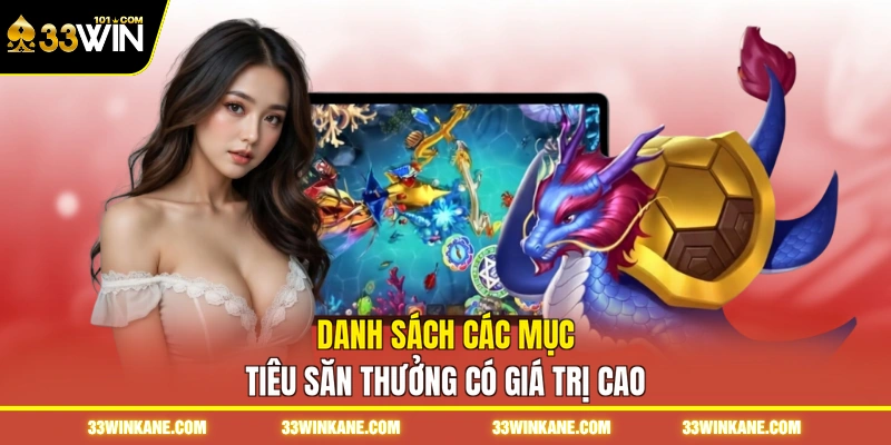 Danh sách các mục tiêu săn thưởng có giá trị cao